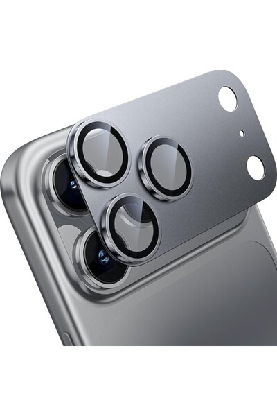 REDz Accessories Folie foto pentru iPhone 17 Pro Max, protecție din sticlă, gri