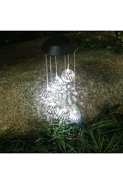 Flippy Ηλιακό φωτιστικό κήπου, Flippy, μοντέλο με κουδούνι ανέμου, ζεστό λευκό