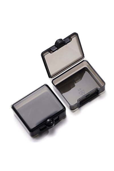 Choice صندوق تخزين بلاستيكي مربع ملون أسود مكون من 3 قطع/مجموعة، صندوق تخزين ...