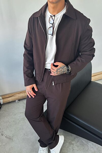 HAFKA Brown Premium Relaxed Fit Boxy Jacket