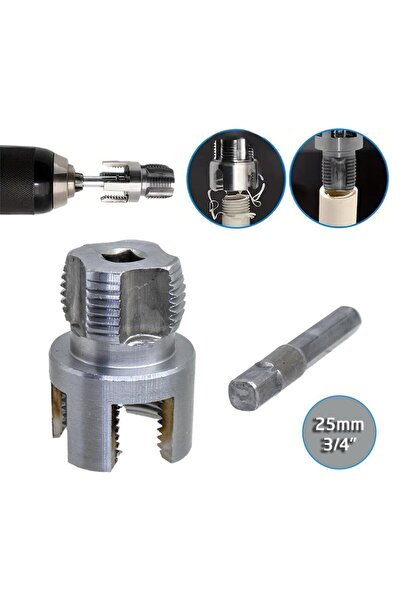 Titi 6424 PVC PPRC Boru İç ve Dış Diş Açma Aparatı 3/4" (25 mm)