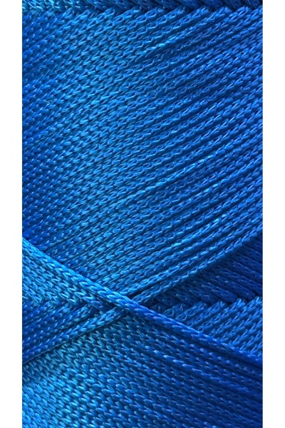 Akduman İplik 200 gr - 2mm Saks Mavi Polyester Makrome Ipi Çanta Ipliği Ve Supla Ip