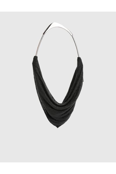 İLVİ Milana Black Stone Women's Portfolio Bag