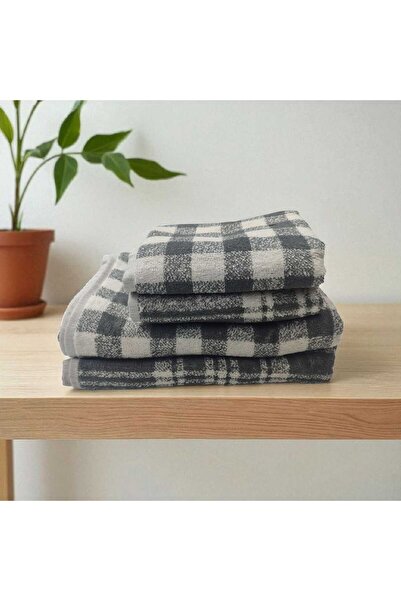 NikAr Home Cotton Towel Set 4-Piece Set 100% Cotton 70X130 / 50X80 Dimensions