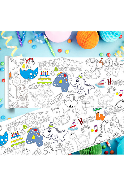 Brithday Toys نشاط الرسم المشترك لعيد الميلاد الرابع مع الديناصورات اللطيفة |...