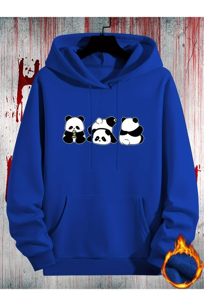 trendypassion Hanorac oversize unisex cu imprimeu Pandas drăguț