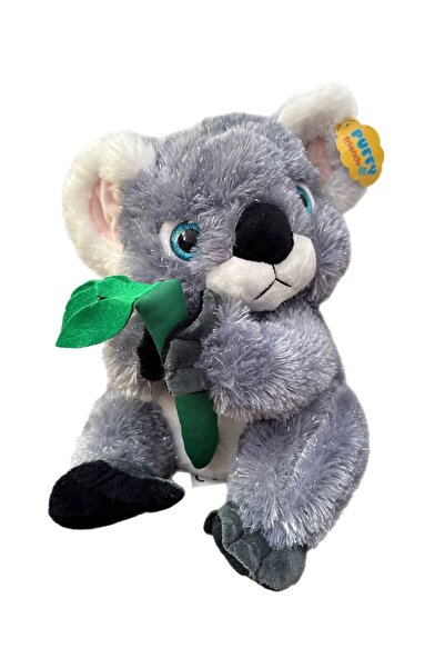 alpmodel Sevimli Bambulu Kuyruklu Parlak Tüylü Koala Peluş Oyuncak 35 Cm