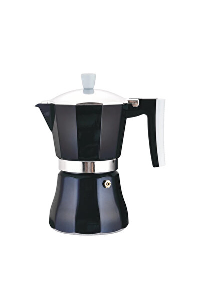 Perfect Home Cafetieră Moka pentru 3 persoane, fabricată din aluminiu, compat...