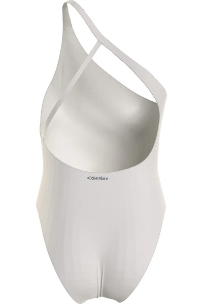 Calvin Klein ONE SHOULDER ONE PIE Kadın Beyaz Mayo