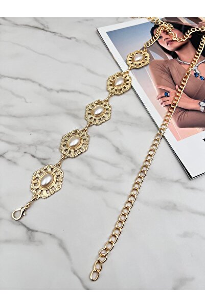 EMR Official İncili Kadın Kemeri,Ceket Kemeri,Bel Kemeri,Pantalon Kemeri