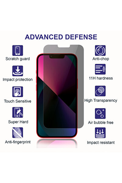 PRIMEEIGHT [2PCS] iPhone 13 Mini Privacy Screen Protector 5.4 Inch Display Ultra Thin 9H Hardness