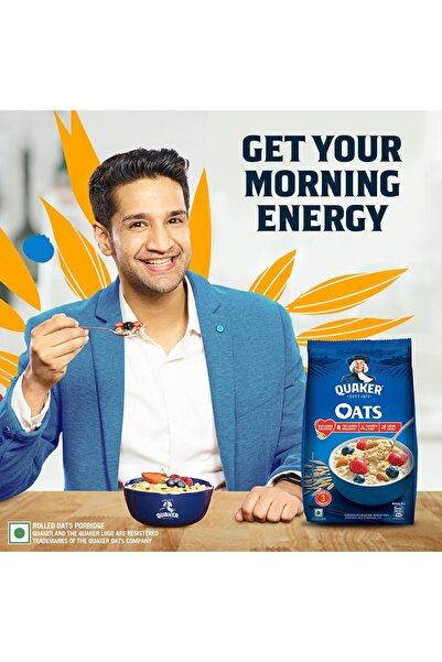 Quaker Whole Oats 400 gNutritious and Natural Whole Grain Oats for Healthy Breakfast and Recipes