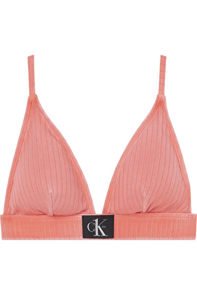 Calvin Klein TRIANGLE FIXED-RP Kadın Kırmızı Bikini Üstü
