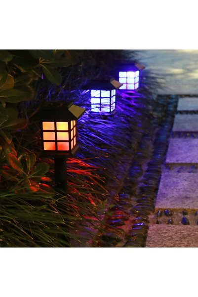 SELEXMO Lampa solara Led pentru gradina, Tip felinar, selexmo, Multicolor
