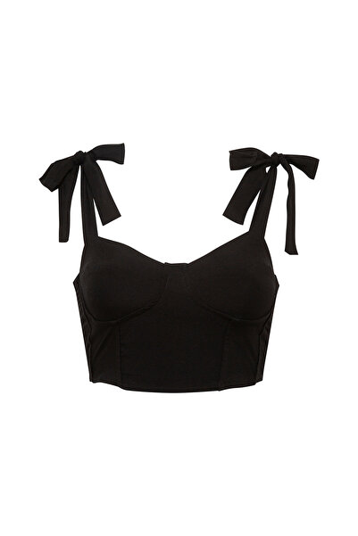 Forever 21 Fermuarlı Crop Bluz