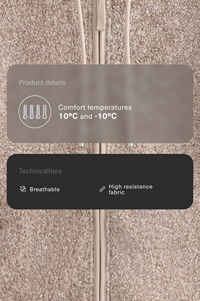 Oysho Faux-shearling hooded jacket