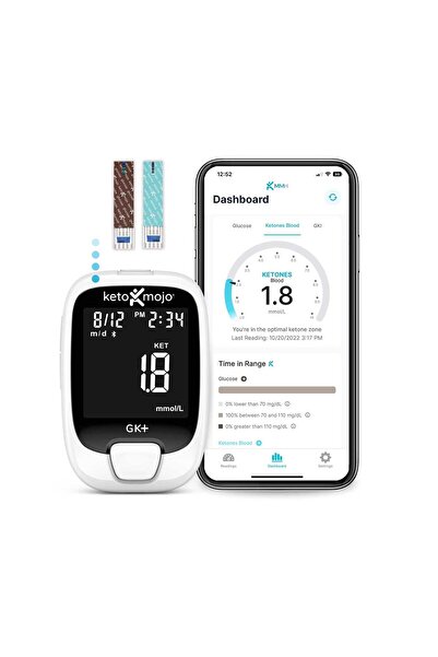 KETO-MOJO GK+ Bluetooth Glucose & Ketone Testing Kit