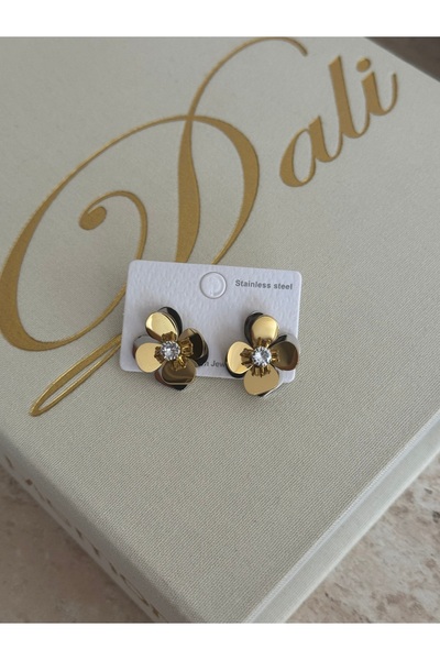LUXSTONE Flower Gold Earrings