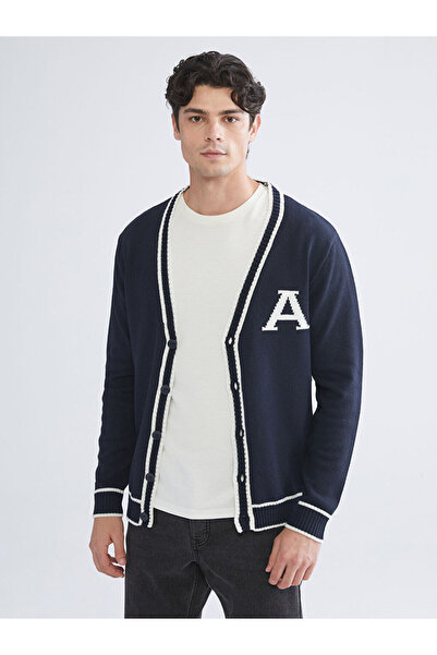 LC Waikiki Create Your Style with Uzg Store |   Standard Mold V-Neck Men's Knitwear Cardigan