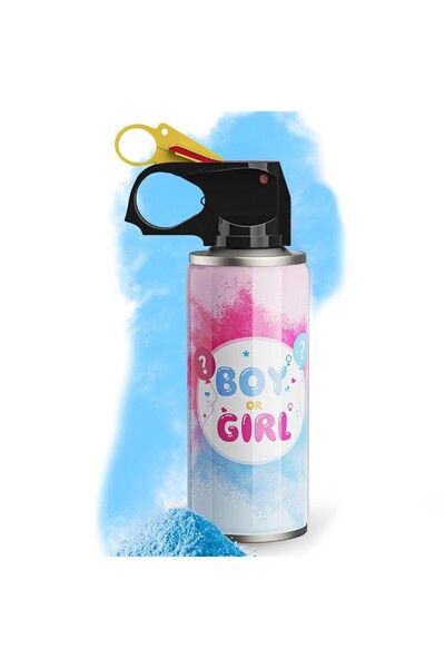 Teo Spray Gender Reveal, , 260 ml, din Amidon de Porumb, Dezvaluire Gen Bebelusi, Albastru