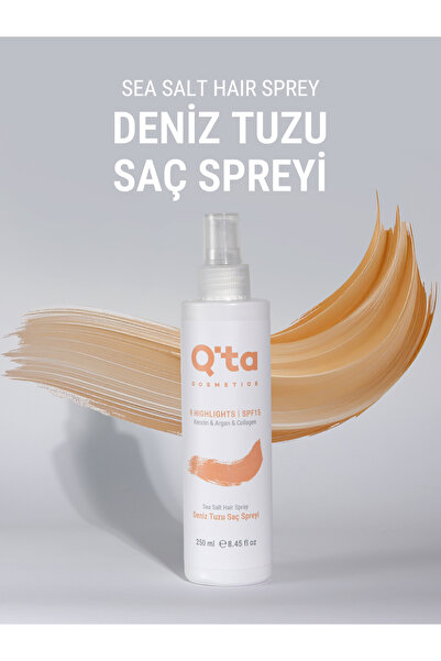 Qta Deniz Tuzu Saç Spreyi - Doğal Dalga Sağlayan Ve Hacim Veren Saç Spreyi - ...