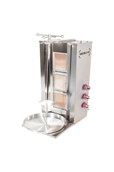 Emeksan Sabit 3 Gözlü Döner Ocağı/doğalgaz Çelik / Tek Ebat