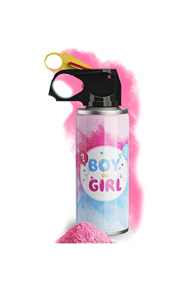 Flippy Spray Gender Reveal, Flippy, 260 ml, din Amidon de Porumb, Dezvaluire Gen Bebelusi, Roz