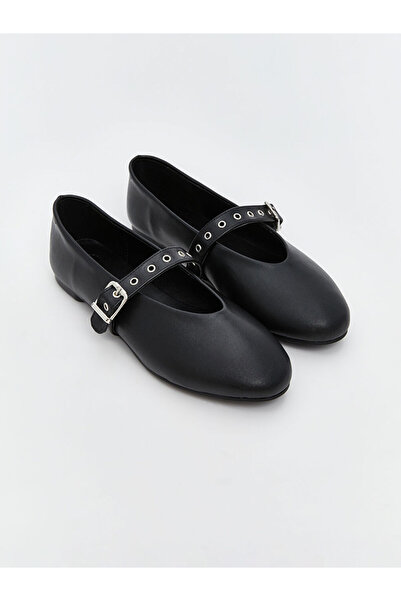 LC Waikiki Sparkling Selections from Shining Store |   Leather Look Women's Ballerinas