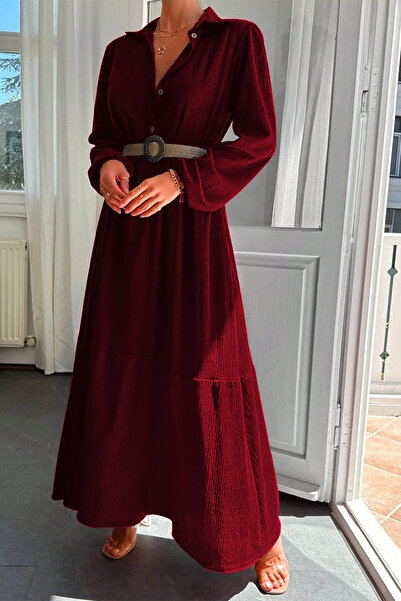 Cockatoo Γυναικείο φόρεμα με ψάθινη ζώνη