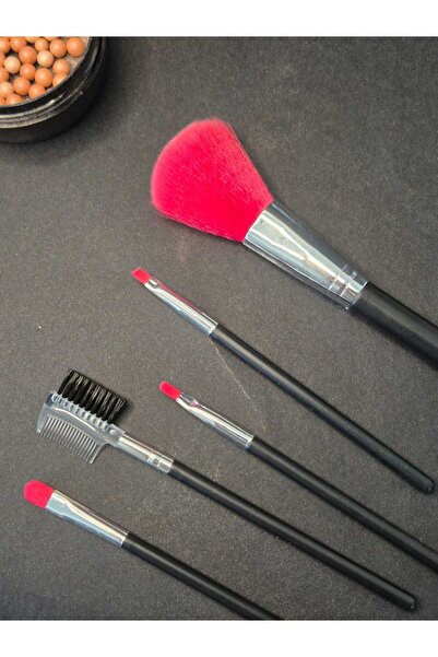 LEVA Makeup Brush Set of 5 with Transparent Bag