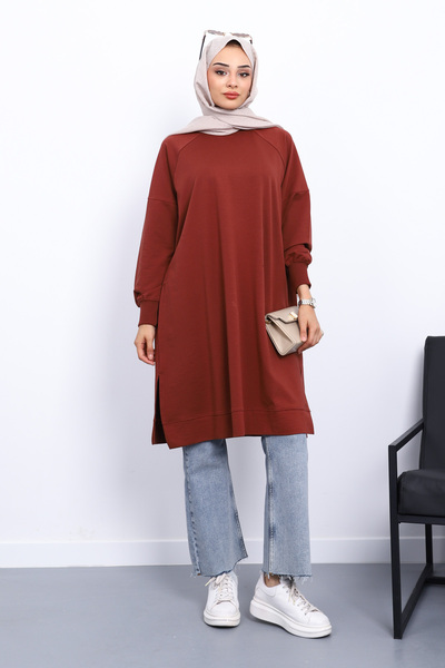 İmajButik Modal Tunic with Slit Sides on the Tile