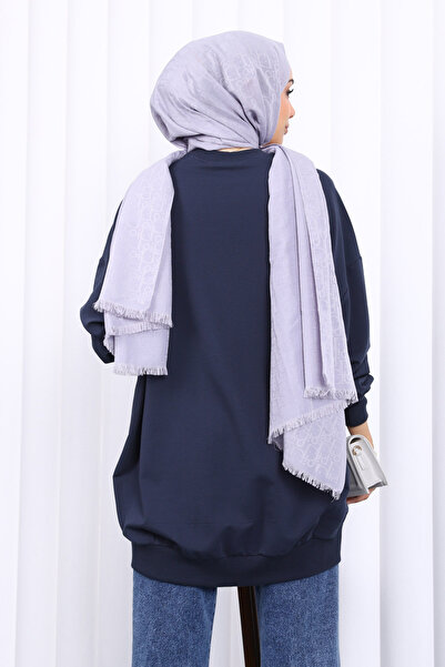 İmajButik Φούτερ Oversize σε ανθρακί χρώμα με κοντό μπροστινό μέρος και μακρύ πίσω μέρος