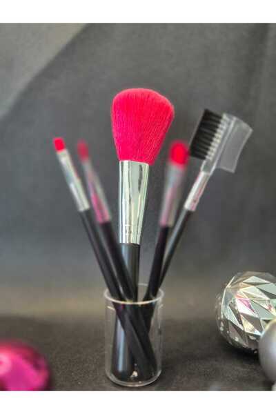 LEVA Makeup Brush Set of 5 with Transparent Bag