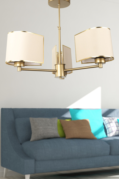 Begüsa Alina 3.Lü Şapkalı Avize Eskitme