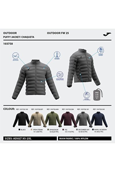 Joma Mystic Jacket Gray Erkek Şişme Mont Gri