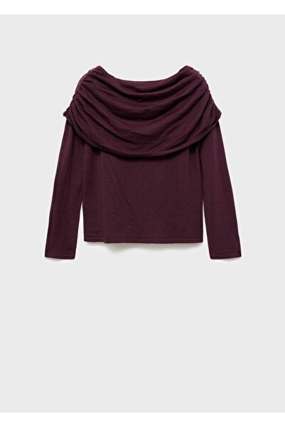 MANGO Woman Drape yaka dar kesim kazak