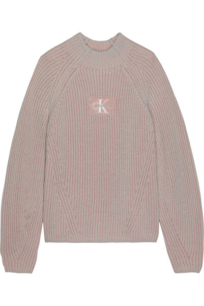 Calvin Klein DUO COLOUR MONOGRAM Kadın Pembe Kazak