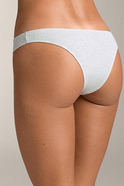 Oysho 5'li fitilli Brezilya modeli pamuklu karışımlı külot