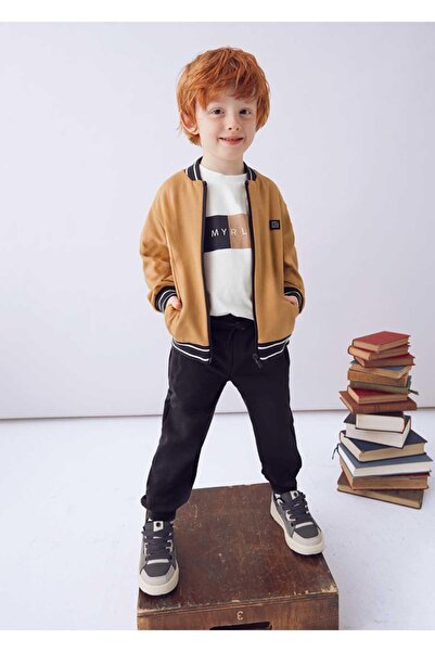 MAYORAL Winter Boys' 3-Piece Tracksuit Set - Brown