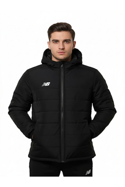 New Balance Tsj2220 Black Men's Coat Parka Jacket