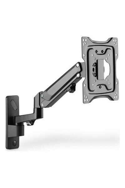 Digitus Tekli, Gaz Basınçlı Yaya Sahip Duvar Tipi Monitör Tutucu 43", Maksimum 23 Kg., Siyah