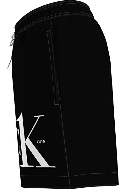 Calvin Klein MEDIUM DRAWSTRING Erkek Siyah Deniz Şortu