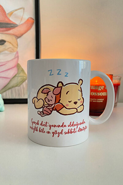 İnci Rüyası Hediyelik Winnie The Pooh & Piglet Dostluk - Arkadaşlık - BFF Kup...