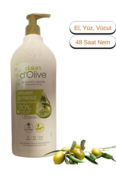 Dalan Dolive Vücut Losyonu 400 Ml 48 Saat Nem % 90 With Organic Olive Oil