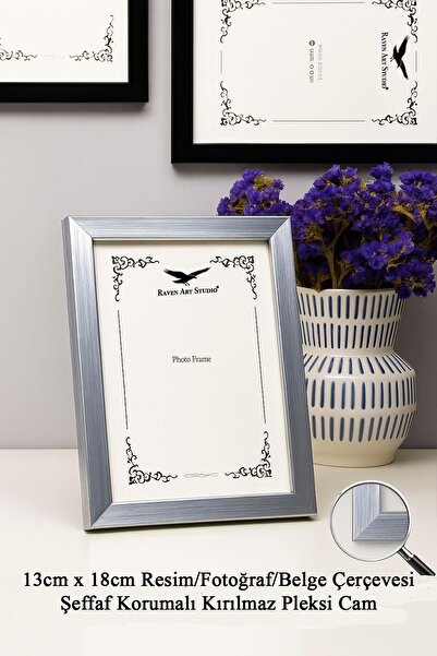 Raven Art Studio Ermitaj 13cm x 18cm Resim Fotoğraf Belge Poster Evrak Çerçev...