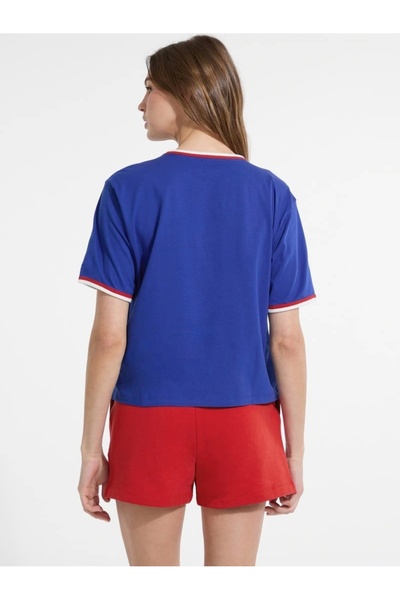 Guess Jeans Women Blue Boxy Fit T-Shirt W5Yi19K8Hm0-G7L5