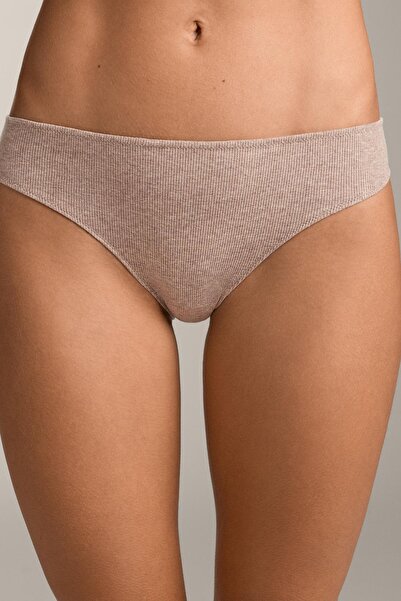 Oysho 5'li fitilli pamuklu karışımlı klasik külot