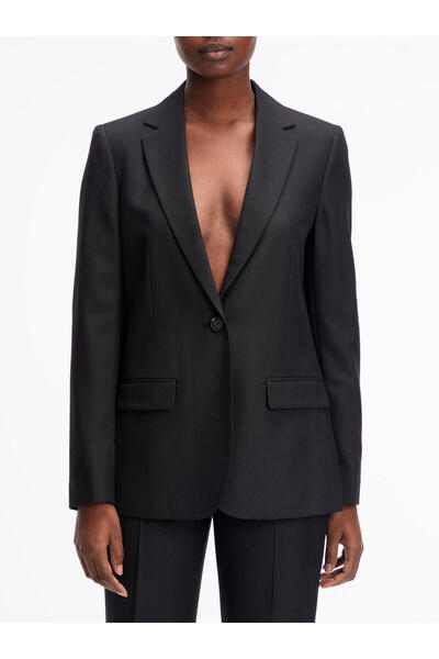 Calvin Klein ESSENTIAL TAILORED B Kadın Siyah Blazer
