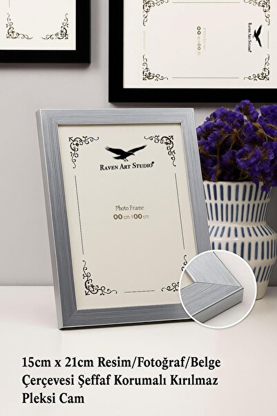 Raven Art Studio Ermitaj 15cm x 21cm Resim Fotoğraf Belge Poster Evrak Çerçev...