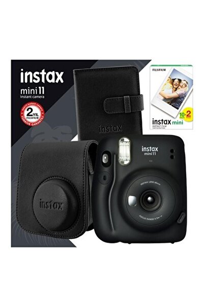 Fujifilm Instax Mini 11 Siyah Fotoğraf Makinesi ve Kare Albümlü Seti 11